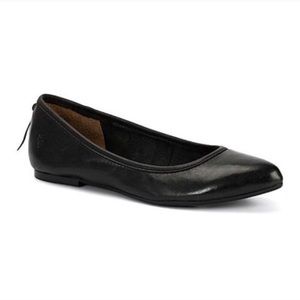 Frye Regina Ballet Leather Flat Sold Out Black NWT